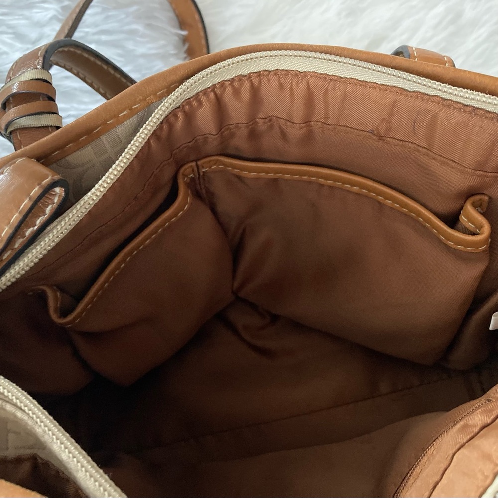 Fossil | Patchwork/ Weave Leather Multi Color Bag - image 7